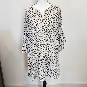 Umgee Dalmation Print Tunic/Dress Size Medium